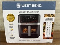 Appears new- Westbend 7qt air fryer