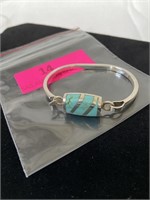 925 silver and turquoise bracelet