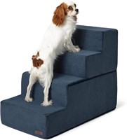 Lesure Dog Stairs  4-Steps  22IN  Navy