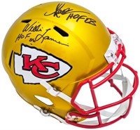 Marcus Allen & Willie Lanier Autographed  Helmet