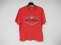 Billabong Men's XL Crewneck T-shirt, Red Extra