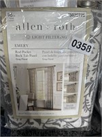 ALLEN + ROTH LIGHT FILTERING CURTAINS  RETAIL $30