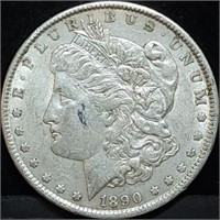 1890 Morgan Silver Dollar Nice