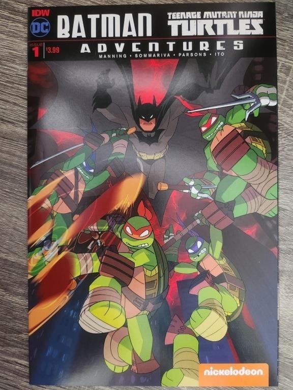 Batman TMNT Adventures #1 (2016) 2nd PRINT +P