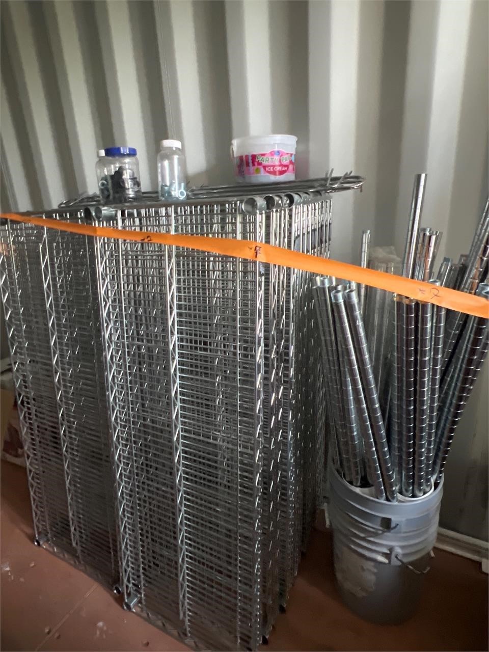 7x Four Shelf Wire Rack Systems