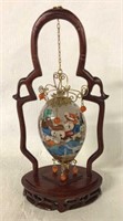 HANDPAINTED CHINESE EGG WITH STAND