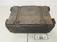 Vintage Small Arms Ammunition Wood Crate Box