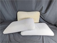 (3) Tempur-Pedic Memory Foam Pillows