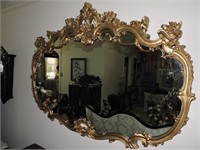 20th C. French Gilded Wall Mirror