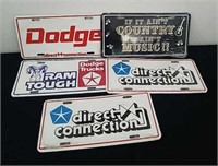 Group of novelty license plates