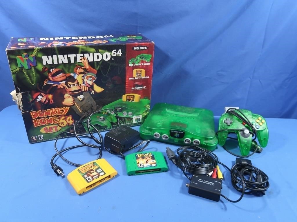 Nintendo 64 Jungle Green, Controller & Game Pak