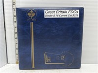 Binder of 78 Britain first day covers