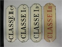 4 Hand Painted Italian Classroom Door Plaques