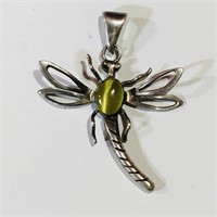 Sterling Silver Dragonfly Necklace Pendant