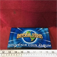 Universal Studios Souvenir Coin Album & Coins