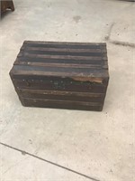 Early flat top storage trunk