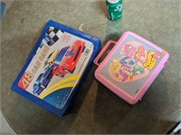 VTG 48 Car Case & Fluppy Dogs Lunch Box/Thermos