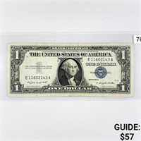 1957 A $1 Silver Certificate LIGHTLY CIRCULATED