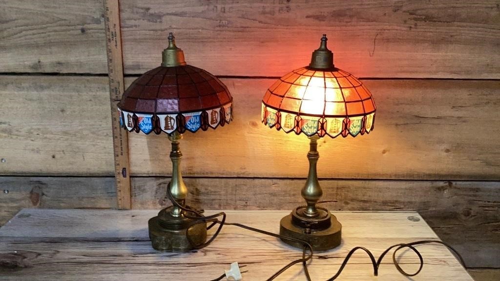 Heilemans beer lamps plastic shades