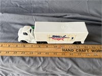 Tootsie toy metal semi truck w/ trailer