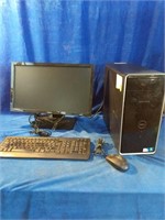 A PC set up that comes with a DELL PC tower