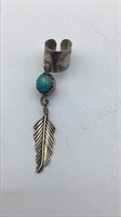 Vintage sterling, silver and turquoise dangle,