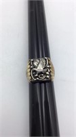 Sterling silver eagle ring size 10 1/2 total