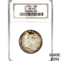 1954 Franklin Half Dollar NGC PF67