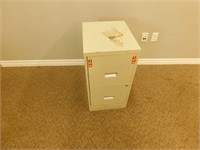 2 Drawer metal filing cabinet