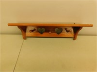 Decorative Wooden Shelf - 6 x 24 x 6