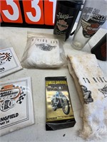 Flat of Harley Davidson items- Pepsi Bottles