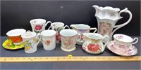 Floral China pieces. NO SHIPPING