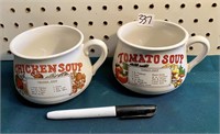 2 SOUP MUGS