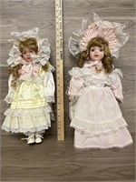 (2) Porcelain Dolls