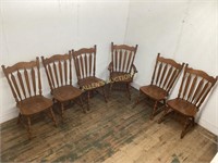 6 WOODEN CHAIRS