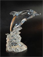 Princess House Clear Glass Dolphin 5.5"L x 5.5"H