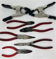 Mactool Pliers & 2 Spring Clamps