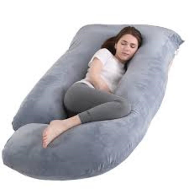 Pregnancy Pillow J Shaped Full Body Pillow With