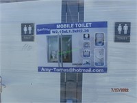 Unused  Bastone 110V Mobile Double Toilets