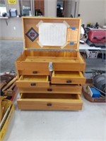 wooden tool box