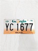 Georgia  License Plate