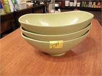 3 6" Deep Oval Shape Display Container