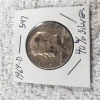 1969D Kennedy Half 40% Silver