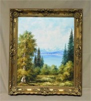 Landscape Oil on Canvas, Signed Sohler.
