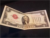 1928 red seal $2 bill