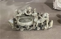 Ram and Monkey Soap Stone Figurine