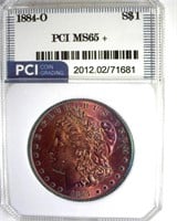 1884-O Morgan PCI MS65+ Vibrant Color