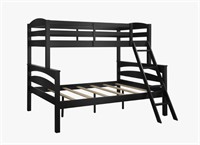 Dorel Living Brady Black Twin over Full Bunk Bed