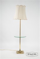Laurel Brass Lamp Table