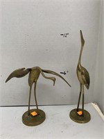2 cnt Brass Birds